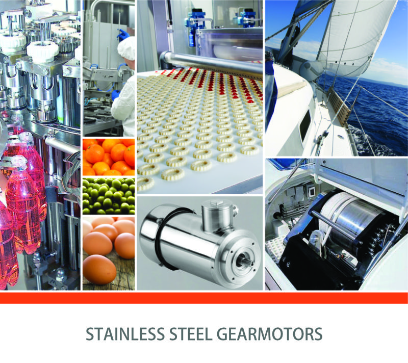 Stainless steel gearmotors